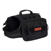 ONETIGRIS dog backpack with large side pockets for easy hiking storage.