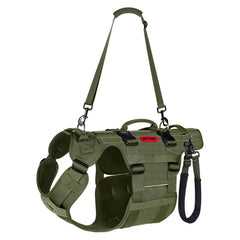 ONETIGRIS dog lift harness front view provides balanced mobility support.
