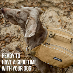 ONETIGRIS durable nylon dog pack resists dirt, water, and abrasion