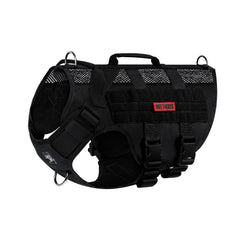OneTigris No Pull harness front view with D-ring and breathable mesh for controlled walking