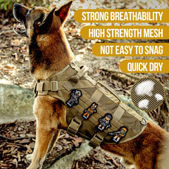 OneTigris No Pull Harness with MOLLE panels on both sides for addons