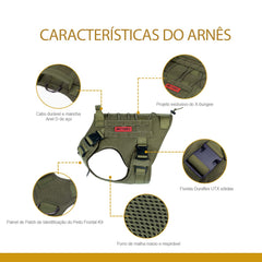 OneTigris MOLLE side straps for attaching pouches on training sessions.