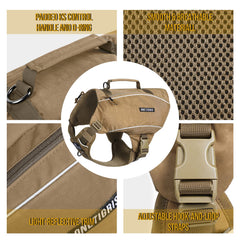 ONETIGRIS Y-shaped harness ensures even weight distribution on hikes