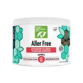 Only Natural Pet AllerFree chews in bottle illustrate immune and respiratory support.