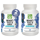 Only Natural Pet Brewer's Yeast & Garlic chewables bottle showing natural flea deterrent for dogs.