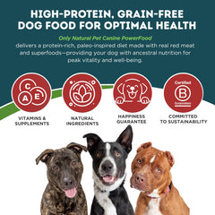 Only Natural Pet PowerFood paleo-inspired kibble for a meat-forward diet.