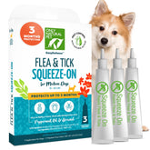 Only Natural Pet EasyDefense drops applicator ready for monthly flea protection.