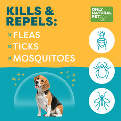 Plant-based ingredients highlight geraniol, peppermint, and thyme for pest deterrence.