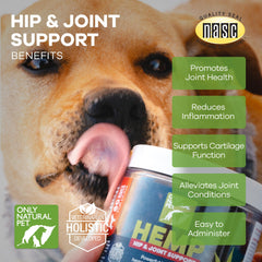 Fatty acid blend supports healthy joints and flexibility in dogs.