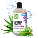 Only Natural Pet Itch Relief Shampoo bottle pour for easy application on dogs