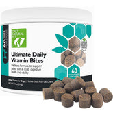 Only Natural Pet Ultimate Daily Vitamins bottle—complete canine multivitamin for daily wellness.