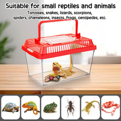 ONLYFU turtle aquarium with carrying handle for convenient moves
