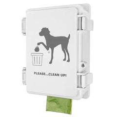 Onybte dog poop bag dispenser wall mount for outdoor use, easy access to bags.