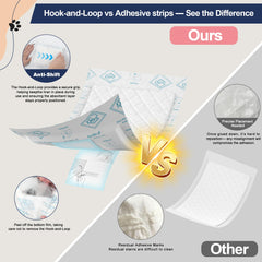 OOMICAT liners featuring quick-drying core for reliable absorbency.