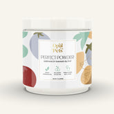 Opal Pets Perfect Powder bottle front view for dogs' balanced meals.