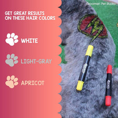 OPAWZ orange pet hair dye pen for playful styling on pets