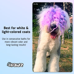 OPAWZ product applied in sections yields consistent coat color.