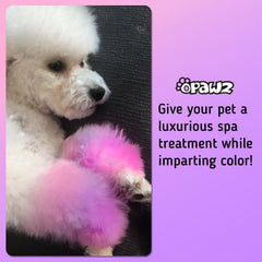 OPAWZ mask application with gloves ensures even color distribution on coat.