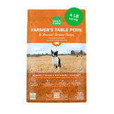Open Farm Ancient Grains Dry Dog Food 4lb bag shows protein-rich formula for lean muscles.