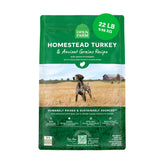 Open Farm Ancient Grains dry dog food bag front — supports sensitive stomachs