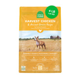 Open Farm Ancient Grains dog food bag shows a protein-rich chicken formula.