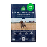 Open Farm Ancient Grains Venison Dry Dog Food bag highlighting protein-rich formula.