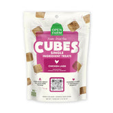 Open Farm Cubes freeze-dried chicken liver pouch — protein-packed single-ingredient dog treat.