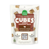Open Farm Cubes Freeze-Dried Lamb Liver dog treats – crunchy protein-rich reward for training.