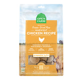 Open Farm freeze dried raw dog food patties packshot highlighting high-protein meat mix.