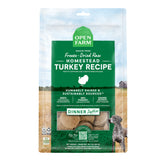 Open Farm turkey patties front view 10.5oz shows real meat for tasty meals.