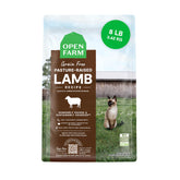 Open Farm grain-free dry cat food bag packshot highlighting high-protein nutrition for lean muscles