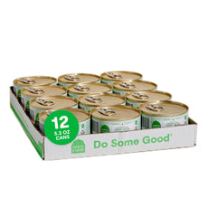 Open Farm Homestead Turkey Pate can with label showing balanced nutrition.