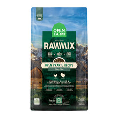 Open Farm RawMix Dry Cat Food bag front, grain-free recipe for cats