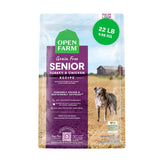Open Farm senior dog food grain-free dry bag featuring chicken and turkey for mobility support
