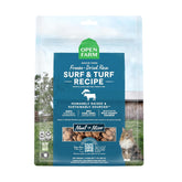 Open Farm Surf & Turf bag-front shows a protein-forward option in a clean, grain-free format.