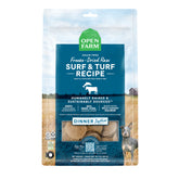 Open Farm Surf and Turf Patties front packaging, easy to spot on shelf.