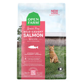 Open Farm Wild-Caught Salmon dry cat food bag, grain-free formula for healthy meals