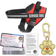 Opstin service dog vest close-up with durable stitching and fit.