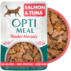 Optimeal Sea Protein Variety Pack bowl showing varied flavors for meal variety.