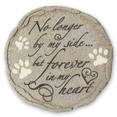 Orchid Valley paw print stepping stone memorial for lasting pet memory