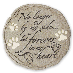 Orchid Valley paw print stepping stone memorial for lasting pet memory