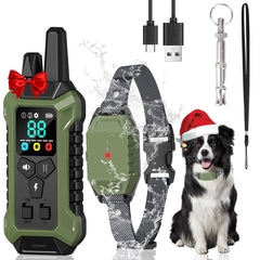 Orcleab shock collar front view highlights three training modes for responsive dogs.