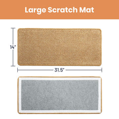 ORDORA cat scratcher mat wall mount demonstrates flexible, furniture-saving placement.