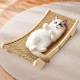 ORDORA extra-large cat scratcher with 31-5 inch length for generous lounging