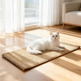 ORDORA large cat scratcher mat with soft sisal surface for durable, paw-friendly scratching.
