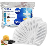 ORSDA D30 cat fountain filter kit 12 pieces for clean water and easy replacement