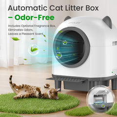 ORELEY infrared safety sensors pause cleaning for cat safety