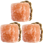 Organo Himalaya salt lick on rope for horses with natural minerals and hydration support.