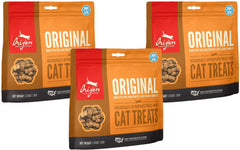 ORIJEN Original cat treats: freeze-dried 3-pack with chicken, turkey, and monkfish for protein-rich rewards