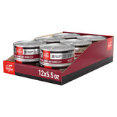ORIJEN Premium Pate in Bone Broth with tuna-salmon-beef entrΓ©e, protein-rich meal option.
